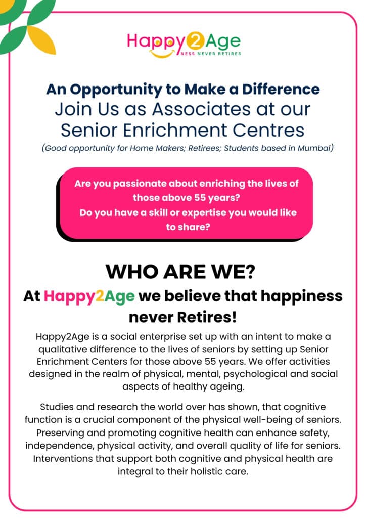 Work With Us at Happy2Age